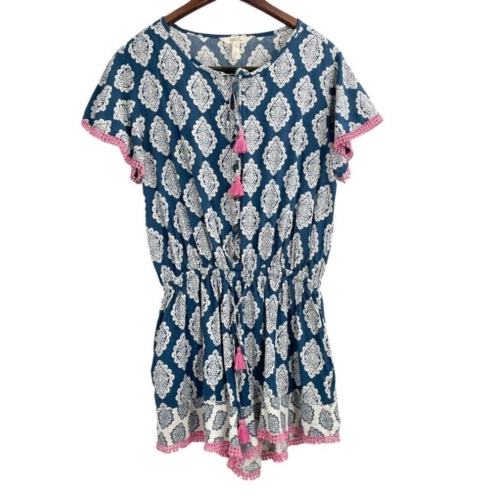 Matilda Jane Brilliant Daydream On The Fringe Romper Womens Size Medium Tassel - Picture 2 of 11